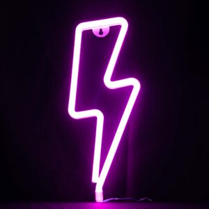 Blazing Neon Wandlamp - Neon Wandlamp Bliksem - Sfeerverlichting