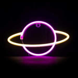 Blazing Neon Wandlamp - Neon Wandlamp Planeet - Sfeerverlichting