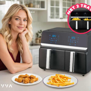 SEVVA® Dubbele Airfryer XXL - 2 Onafhankelijke Kookvakken van 5